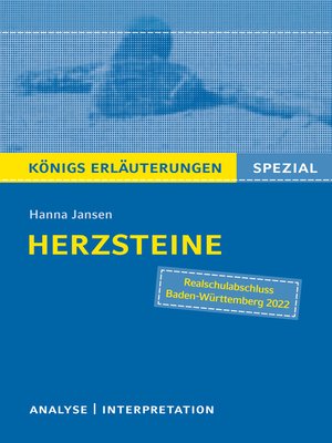 cover image of Herzsteine von Hanna Jansen. Königs Erläuterungen Spezial.